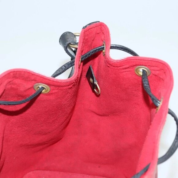 LOUIS VUITTON Epi Petit Noe Shoulder Bag Bicolor Black Red M44017 Auth BA2220 - Picture 13 of 16
